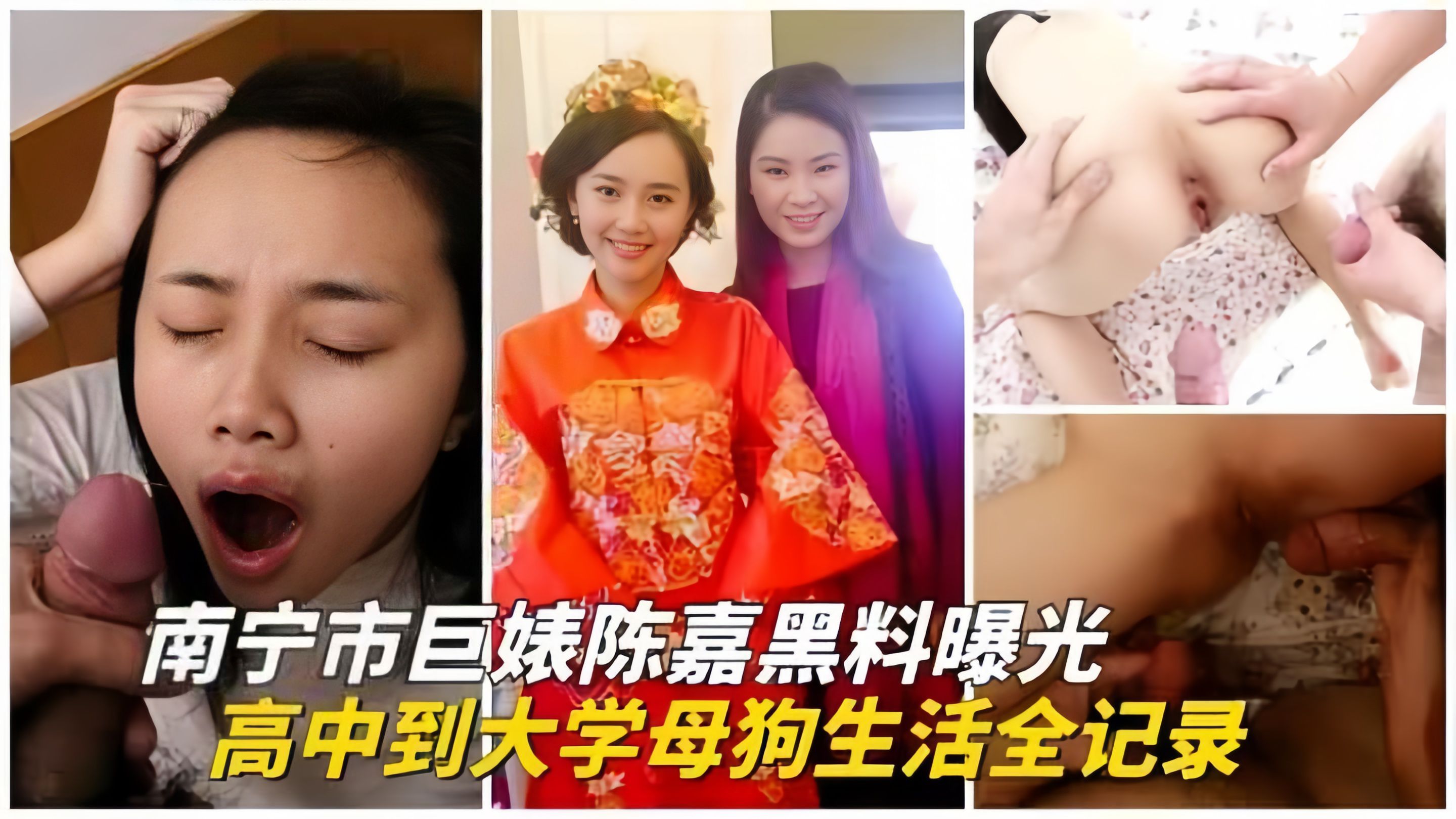 【重磅泄密】南宁彪子-陈嘉黑料曝光-从高中到大学的母狗生活